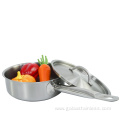 Stainless steel compound bottom sauce pot